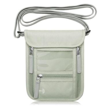 Imagem de Bolsa de Pescoço WALNEW com Bloqueio RFID - Suporte para Passaporte - 