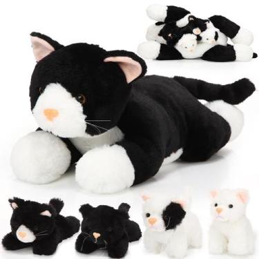 Imagem de Bichos de Pelúcia Skylety Cat com Bebês - Pacote com 5 Unidades