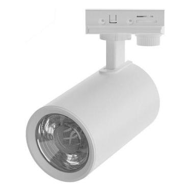 Imagem de Kit Spot Trilho Branco 3 Lampadas De Led 9w Bivolt - Inspire