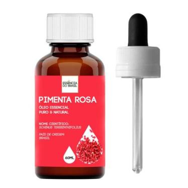 Imagem de Óleo Essencial Pimenta Rosa 60ml - Puro E Natural  - Essência do Brasi