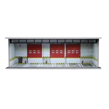 Imagem de menolana 1:64 Exibição de estacionamento Exibição de capa Diecast Wheels Display Caso de capa à prova de poeira Exibição de cena do veículo Toy para carro, Porta de Fogo