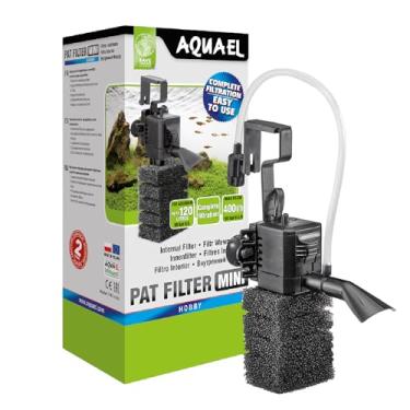 Imagem de Aquael Pat Mini Filtro Interno para Tanque de Peixes - Sistema de Filtro de Esponja de Aquário - Bomba de Filtro de Água de Aquário Pequena 2-31 Galões