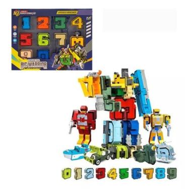 Imagem de Brinquedo Números (Pequeno)Interativo  Educativo De Transformação Veíc