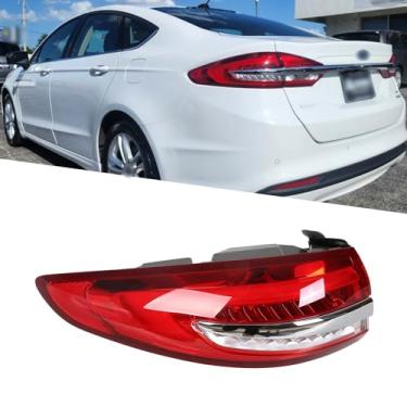 Imagem de Luzes traseiras adequadas para Ford Fusion 2017-2020 Conjunto de luz traseira Luzes traseiras Conjunto de luz traseira Conjunto de luz traseira lado do motorista, luz de freio, seta, luzes de ré