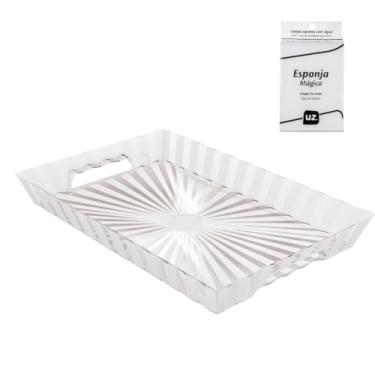 Imagem de Bandeja Retangular Para Servir Café Da Manhã 45 Cm