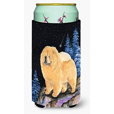 Imagem de Caroline's Treasures SS8454TBC Starry Night Chow Tall Boy Beverage Isolador isolante para bebidas, para meninos altos, multicolorido