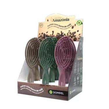 Imagem de Kit 9 Escova De Cabelo AntiFrizz e Anti Estática Flexível Amazonia Dom