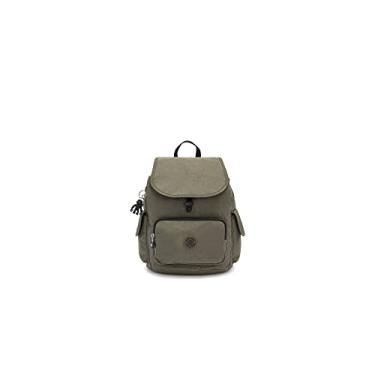 Imagem de Kipling Mochila pequena City Pack, Musgo verde, Small, Mochila feminina urbana pequena, leve e versátil, bolsa