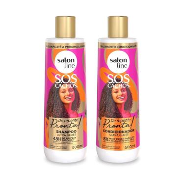 Imagem de Kit Shampoo + Condicionador Ultra Gloss 500Ml, Salon Line