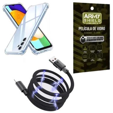 Imagem de Capinha Para Galaxy M35 + Cabo Tipo-C Magnético + Pel