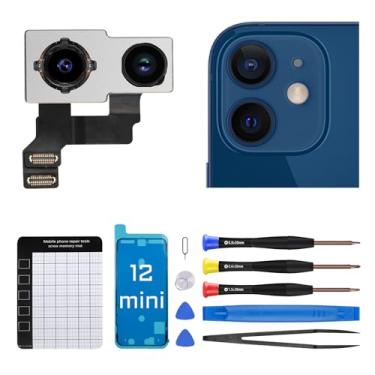 Imagem de DGSCSMY Substituição de câmera traseira traseira para iPhone 12 Mini com kit de ferramentas de reparo completo