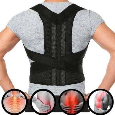 Imagem de Colete Corretor Postural Coluna Lombar Forte Anatômico Ajust - oem, XX