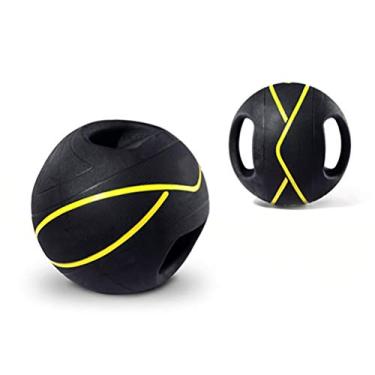 Imagem de Bola de borracha antiderrapante binaural bola de gravidade bola de treinamento de squash 8 pesos opcionais 3kg/4kg/5kg/6kg/7kg/8kg/9kg/10kg (tamanho: 10kg) (7kg)