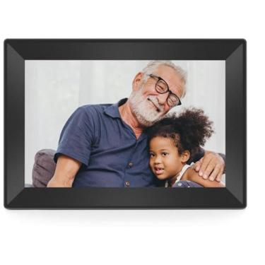 Imagem de Obafepd Porta-Retratos Digital Touch Com Wifi De 10,1'', Hd Ips, Porta-Retratos Digital Inteligente De 16 Gb, Porta-Retratos Com Carregamento De Fotos E Vídeos Do Celular - Presentes De Natal Para N