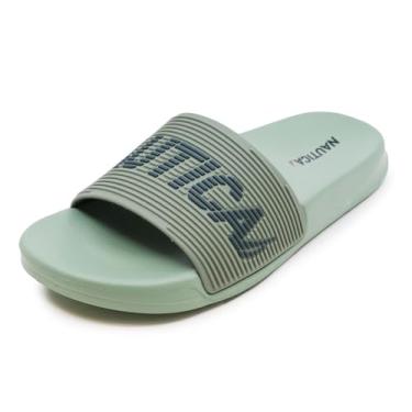 Imagem de Nautica Women's Athletic Slides, Sandals, Shower Shoe, Fashion Slide-Alida-Kayak Green-10