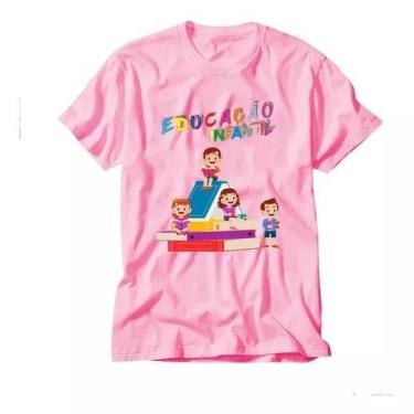 Imagem de Camiseta Professores Educação Pedagogia Escola Camisa Rosa - loja dink