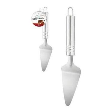 Imagem de Kit 10 Espátula De Cortar Bolo Em Aço Inox  Utensílios Cozinha Luxo - 