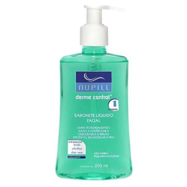 Imagem de Sabonete Liquido Facial Nupill Derme Control Limpeza Profunda Uso Diár