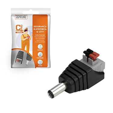Imagem de Plug P4 Macho Com Borne 2.1/5.5mm - Engate Rapido - Kit Com 2 Pcs