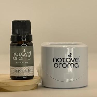 Imagem de Kit Difusor Elétrico com Essência Concentrada de Ambiente 10ml Notavel Aroma (Difusor Branco, Capim-limão)