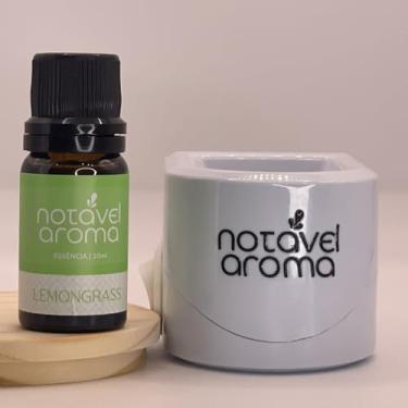 Imagem de Kit Difusor Elétrico com Essência Concentrada de Ambiente 10ml Notavel Aroma (Difusor Branco, Lemongrass)