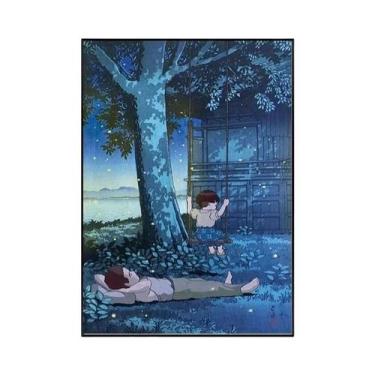 Imagem de Miyazaki Ghibli Anime Grave of the Fireflies Canvas Wall Art Poster Im
