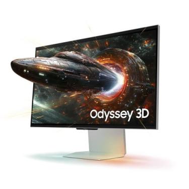 Imagem de Monitor Odyssey 3D, sem óculos, 27", 4k, 165Hz, 1ms, HDMI, DP, USB - S