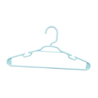 Imagem de Kit 30 Unidades Cabides Infantis Colorido Roupa Infantil Bebê Para Organização (Azul)