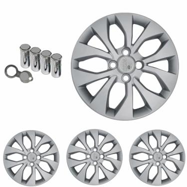 Imagem de Jogo Calota Aro 14 Onix Prisma 2017 à 2020 + Selo Resinado + Tampa Ventil Antifurto