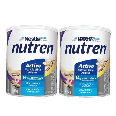 Imagem de Kit 2 Nutren Active Baunilha Complemento Alimentar 400g