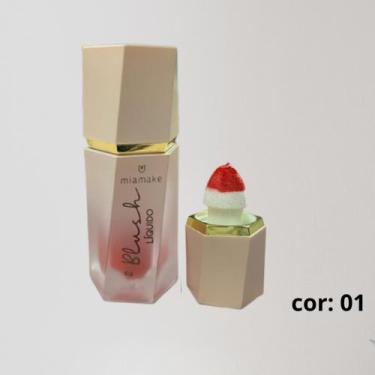 Imagem de Blush Líquido  Mia Make  Coleção Luz & Sombra, Cor 1 Vermelho