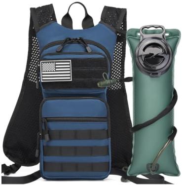 Imagem de ATBP Mochila de hidratação isolada para caminhadas, colete de corrida com bolsa de bexiga de TPU de 3L para homens de ciclismo de maratona