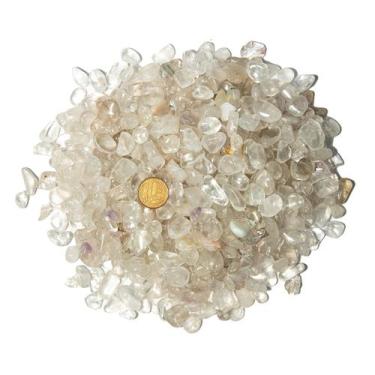 Imagem de 1 kg Cristal Transparente Rolado Pedra PP Aprox. 5 a 10 mm - Cristaisd