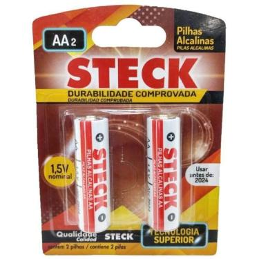 Imagem de Pilha Steck Alcalina Aa 2 Peças Blister - Steck