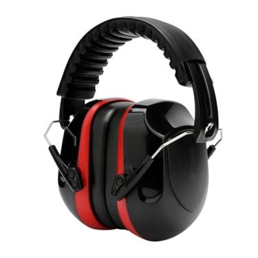 Imagem de predolo Protetor Auricular com Redução de Ruído, à Prova de Som, Dispositivo de Proteção Auditiva, Protetor Auricular Compacto, Macio E Ajustável para, Vermelho, Tamanho real