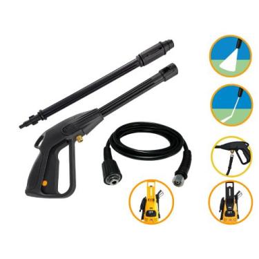 Imagem de Kit Mangueira 5mt Pistola Lança Wap Forte 2550 Lavadora - COMPATÍVEL W