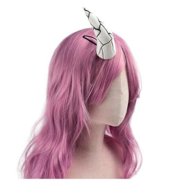 Imagem de MYAYD Halloween Costume Accessory Vampire Horn Head Decoration Prop for Kamado Nezuko Cosplay