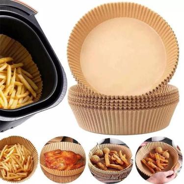 Imagem de Forma Forro De Papel Descartável Air Fryer Kit C/50 Un 20cm - Eco, Red