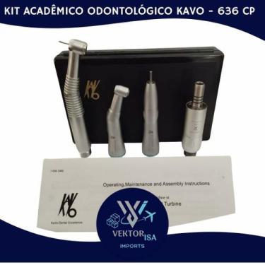 Imagem de Kit academico odontologico kavo série 636 cp com led irrigação interna
