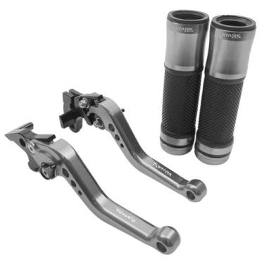 Imagem de Kit Manete Manopla Esportivo Intruder Yes 125 Gsr 125 150i Riva Choppe