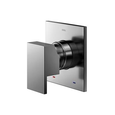 Imagem de Acabamento Monocomando Para Chuveiro E Ducha Higiênica Docol New Edge 926048 1-2" Grafite Polido