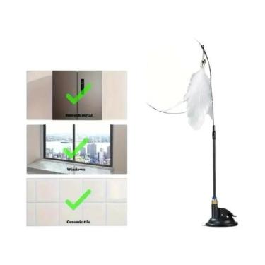 Imagem de Brinquedo Interativo para Gato com Varinha de Penas e Sino - Poste de 