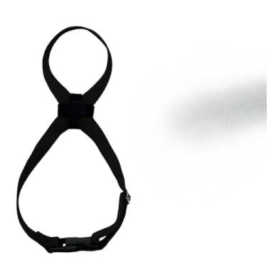 Imagem de Focinheira regulável para cães não machuca respirável confortável (Preto,Médio)