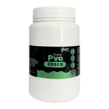 Imagem de Tinta Pva Branco Fosca Gliart 500ml Artesanato Mdf