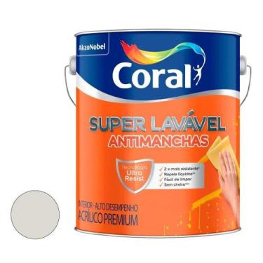 Imagem de Tinta Acrilico Eggshell Super lavavel Gelo 3.6l - Coral