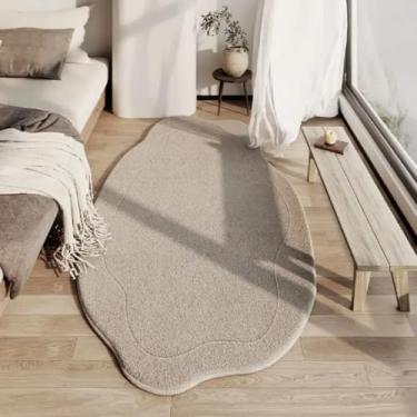 Imagem de Tapete grosso lavável para sala de estar, decoração luxuosa de sala de estar, carpete de pelúcia irregular para quarto (200x250 cm/K)
