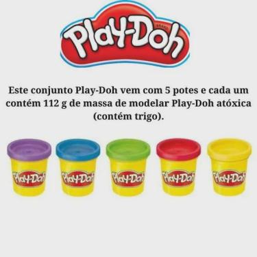 Imagem de Massa Modelar - Play Dooh Volta as Aulas 5 Potes hasbro
