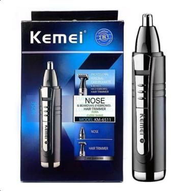 Imagem de Máquina Pelo Nariz Aparador Kemei-6511 Compacto Design Ergonômico Port