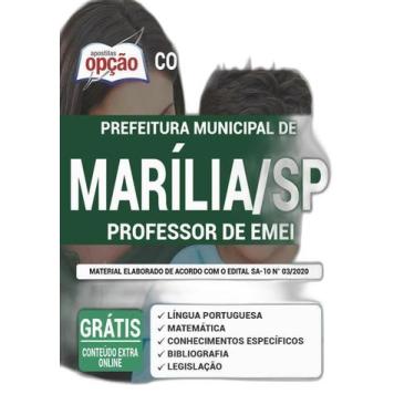 Imagem de Apostila Prefeitura Marília Sp - Professor De Emei - Apostilas Opção