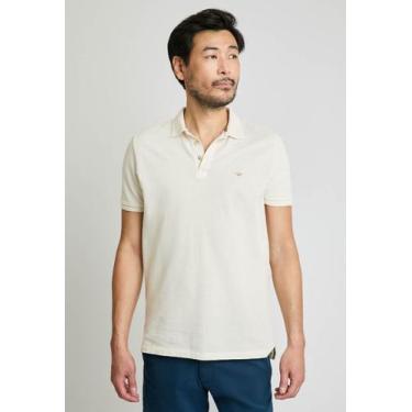 Imagem de Polo Docthos Slim Manga Curta Piquet Linho, 010 natural, P